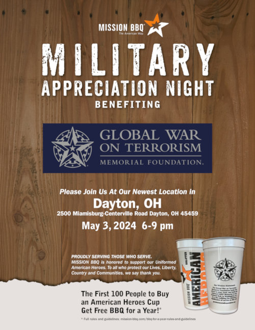 Mission BBQ Military Appreciation Day Flyer