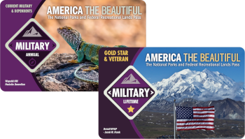 America the Beautiful passes for the National Parks Services, Military version